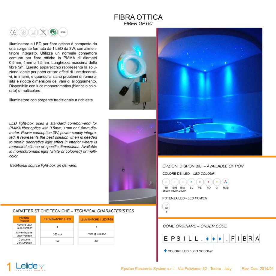 Illumina il tessuto ottico in fibra ottica con illuminazione a LED