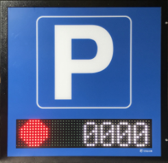 display-led-contatore-con-p-parcheggio-illuminata-led display-led-contatore-con-p-parcheggio-illuminata-led